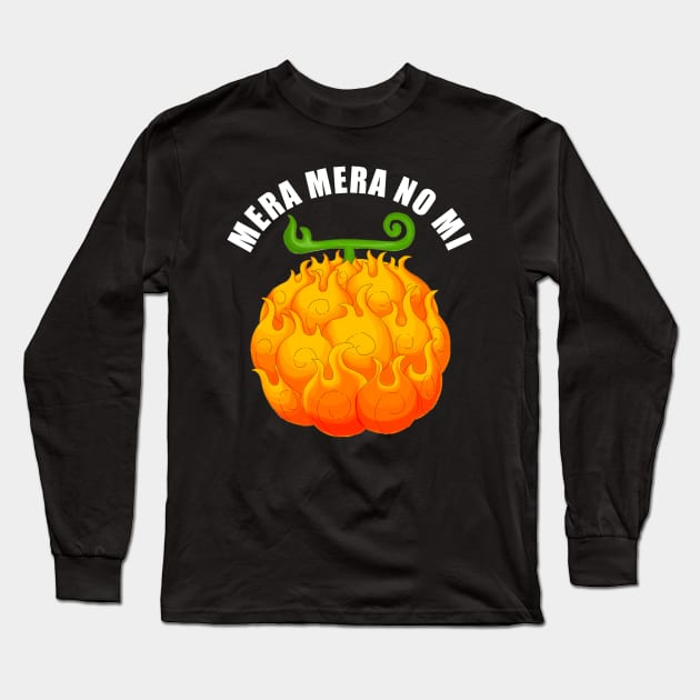 Mera Mera no Mi Devil Fruit Long Sleeve T-Shirt by ManimeXP